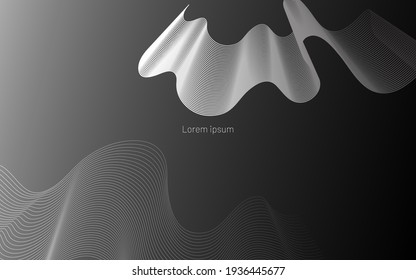 Un fondo abstracto colorido y cambiante. Efecto dinámico. Ilustración vectorial. Plantilla de diseño.