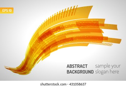 Moving colorful abstract background. Abstract technology lines. Wave lines