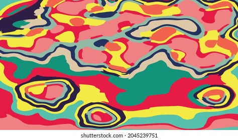 Moving colorful abstract background. Vector Illustration. Design Template.