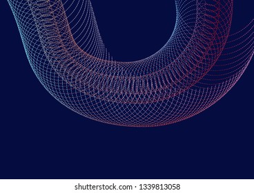 Moving colorful blend lines. Abstract background.