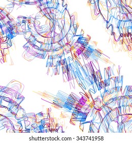 Moving colorful lines of abstract background?seamless