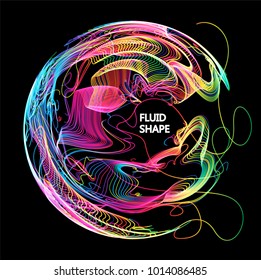 Moving colorful lines of abstract background 