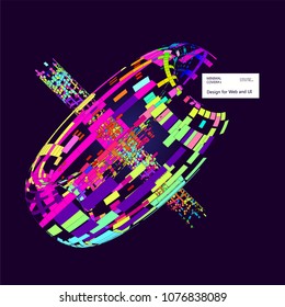Moving colorful lines of abstract background 