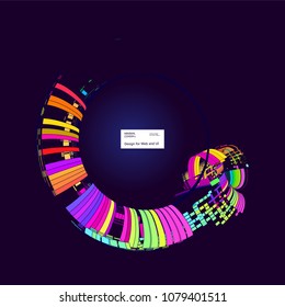 Bewegende bunte Linien abstrakten Hintergrund  