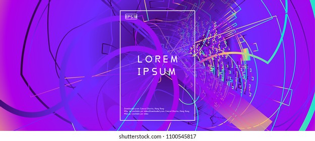 Moving colorful lines of abstract background