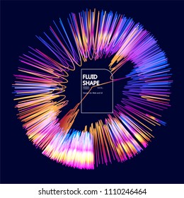 Moving colorful lines of abstract background   