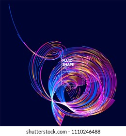 Moving colorful lines of abstract background   