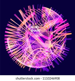 Moving colorful lines of abstract background 
