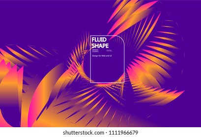 Moving colorful lines of abstract background