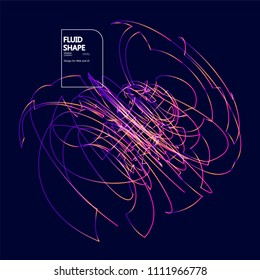 Moving colorful lines of abstract background