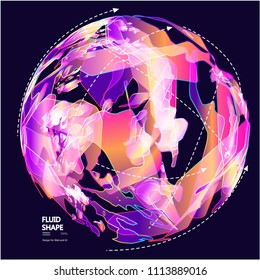 Moving colorful lines of abstract background  