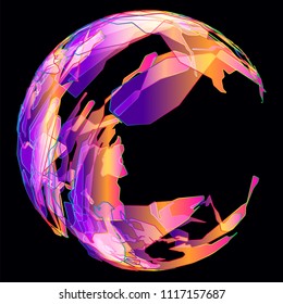 Bewegende bunte Linien abstrakten Hintergrund 