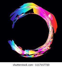 Moving colorful lines of abstract background 