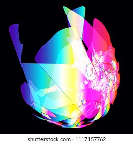 Moving colorful lines of abstract background 
