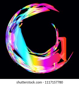 Moving colorful lines of abstract background 