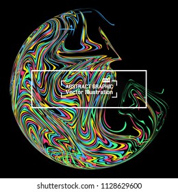 Moving colorful lines of abstract background. Vector illustration