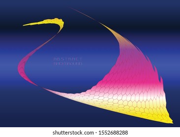 Moving colorful lines of abstract background . Vector illustration 