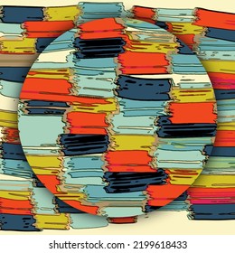 Moving colorful lines of abstract background

