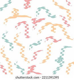Moving colorful lines of abstract background
