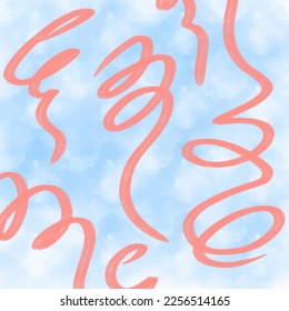 Moving colorful lines of abstract background
