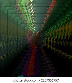 Moving colorful lines of abstract background
