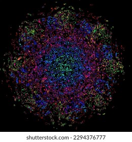 Moving colorful lines of abstract background
