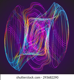 Trasladando líneas coloridas de fondo abstracto