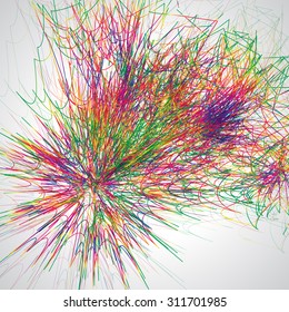 Moving colorful lines of abstract background