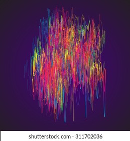 Bewegende bunte Linien abstrakten Hintergrund