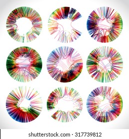 moving colorful lines of abstract background