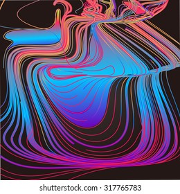 Trasladando líneas coloridas de fondo abstracto