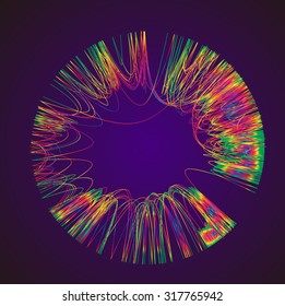 Bewegende bunte Linien abstrakten Hintergrund