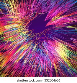 Trasladando líneas coloridas de fondo abstracto