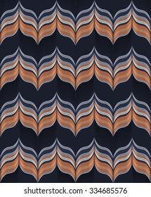 Moving colorful lines of abstract background. The illusion of perspective.