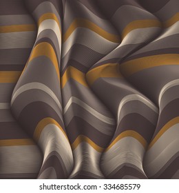 Moving colorful lines of abstract background. The illusion of perspective.