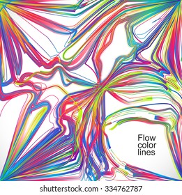 Trasladando líneas coloridas de fondo abstracto