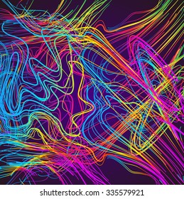 Trasladando líneas coloridas de fondo abstracto