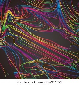 Trasladando líneas coloridas de fondo abstracto