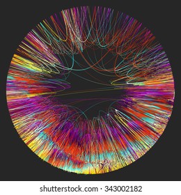 Moving colorful lines of abstract background