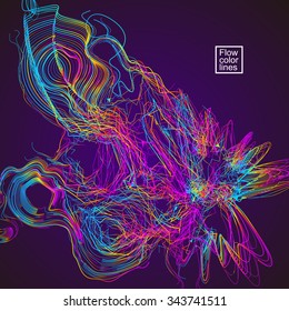 Bewegende bunte Linien abstrakten Hintergrund