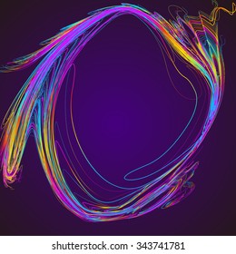 Trasladando líneas coloridas de fondo abstracto