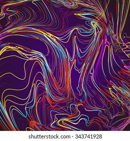 Moving colorful lines of abstract background