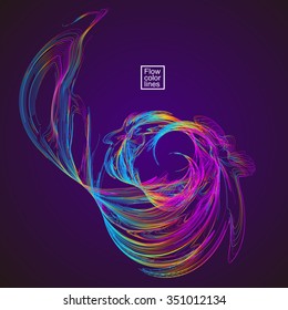 Bewegende bunte Linien abstrakten Hintergrund