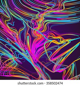 Bewegende bunte Linien abstrakten Hintergrund