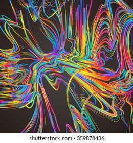 Trasladando líneas coloridas de fondo abstracto