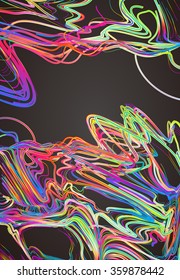 Trasladando líneas coloridas de fondo abstracto