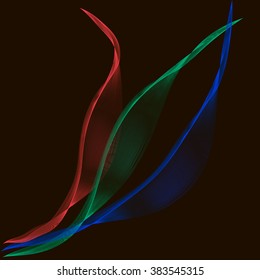 Moving colorful lines of abstract background