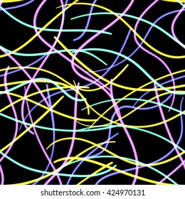 Moving colorful lines of abstract background