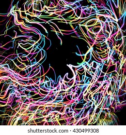 Trasladando líneas coloridas de fondo abstracto