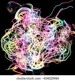 Trasladando líneas coloridas de fondo abstracto